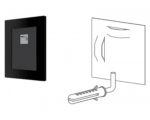 Заказать Зеркало Evoform Definite 46х36 BY 1335 в багетной раме - Черный дуб 37 мм в магазине сантехники Santeh-Crystal.ru