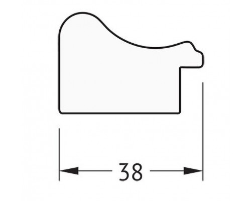 Заказать Зеркало Evoform Definite 47х37 BY 1340 в багетной раме - Черненое серебро 38 мм в магазине сантехники Santeh-Crystal.ru