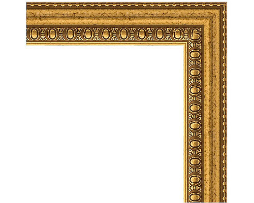 Приобрести Зеркало Evoform Definite 48х38 BY 1344 в багетной раме - Бусы золотые 46 мм в магазине сантехники Santeh-Crystal.ru