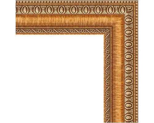 Купить Зеркало Evoform Definite 75х55 BY 3042 в багетной раме - Золотые бусы на бронзе 60 мм в магазине сантехники Santeh-Crystal.ru