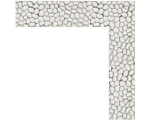 Приобрести Зеркало Evoform Definite 101х51 BY 3066 в багетной раме - Чеканка белая 46 мм в магазине сантехники Santeh-Crystal.ru