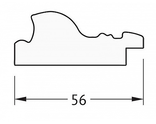 Приобрести Зеркало Evoform Definite 104х54 BY 3073 в багетной раме - Виньетка состаренная бронза 56 мм в магазине сантехники Santeh-Crystal.ru