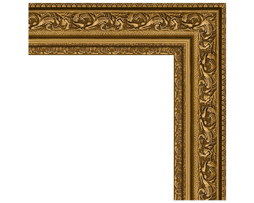 Купить Зеркало Evoform Definite 84х64 BY 3167 в багетной раме - Виньетка состаренное золото 56 мм в магазине сантехники Santeh-Crystal.ru