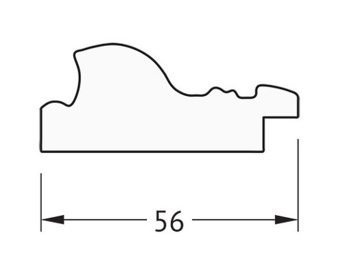 Купить Зеркало Evoform Definite 84х64 BY 3167 в багетной раме - Виньетка состаренное золото 56 мм в магазине сантехники Santeh-Crystal.ru
