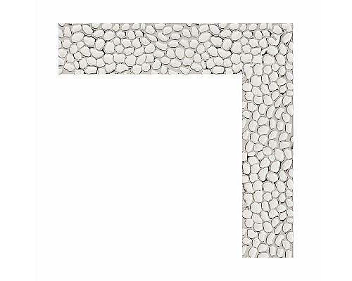 Купить Зеркало Evoform Definite 111х61 BY 3194 в багетной раме - Чеканка белая 46 мм в магазине сантехники Santeh-Crystal.ru