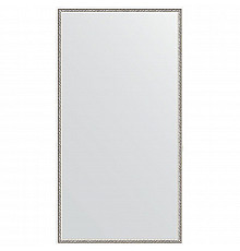 Зеркало Evoform Definite 128х68 BY 0742 в багетной раме - Витое серебро 28 мм