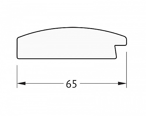 Купить Зеркало Evoform Definite 116х66 BY 1089 в багетной раме - Орех 65 мм в магазине сантехники Santeh-Crystal.ru