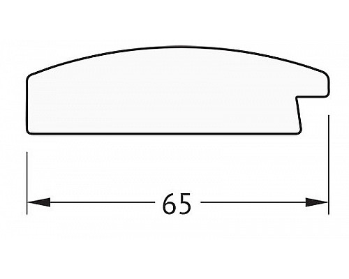 Приобрести Зеркало Evoform Definite 106х56 BY 1059 в багетной раме - Орех 65 мм в магазине сантехники Santeh-Crystal.ru