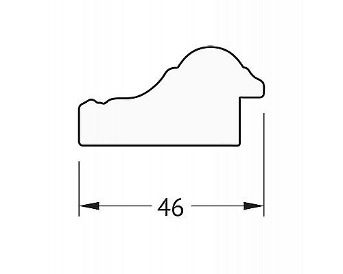 Купить Зеркало Evoform Definite 132х72 BY 1097 в багетной раме - Бусы золотые 46 мм в магазине сантехники Santeh-Crystal.ru