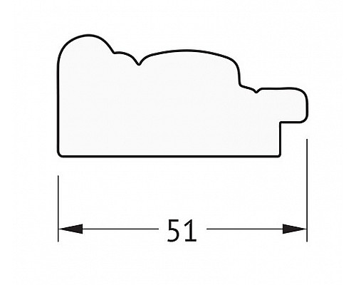 Купить Зеркало Evoform Definite 133х73 BY 1100 в багетной раме - Слоновая кость 51 мм в магазине сантехники Santeh-Crystal.ru