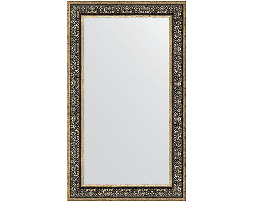 Приобрести Зеркало Evoform Definite 123х73 BY 3224 в багетной раме - Вензель серебряный 101 мм в магазине сантехники Santeh-Crystal.ru