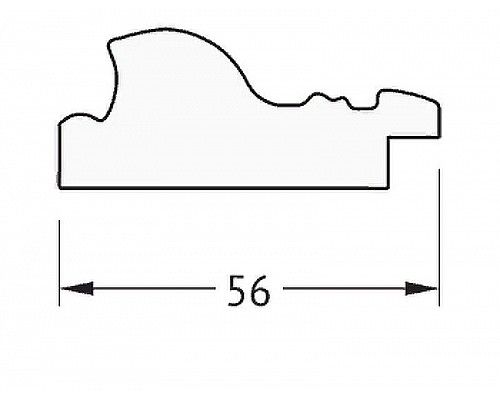 Заказать Зеркало Evoform Definite 104х54 BY 3072 в багетной раме - Виньетка состаренное серебро 56 мм в магазине сантехники Santeh-Crystal.ru