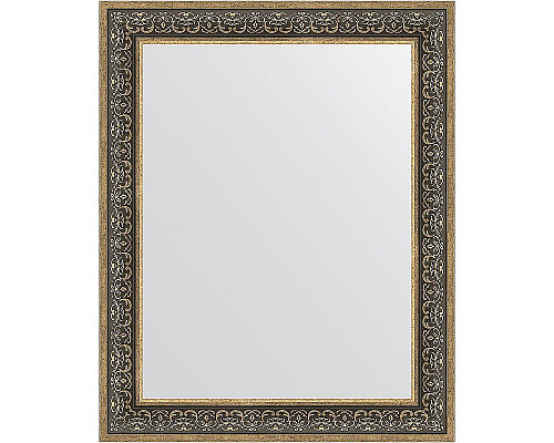 Купить Зеркало Evoform Definite 103х83 BY 3288 в багетной раме - Вензель серебряный 101 мм в магазине сантехники Santeh-Crystal.ru