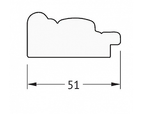 Заказать Зеркало Evoform Definite 103х53 BY 1055 в багетной раме - Слоновая кость 51 мм в магазине сантехники Santeh-Crystal.ru