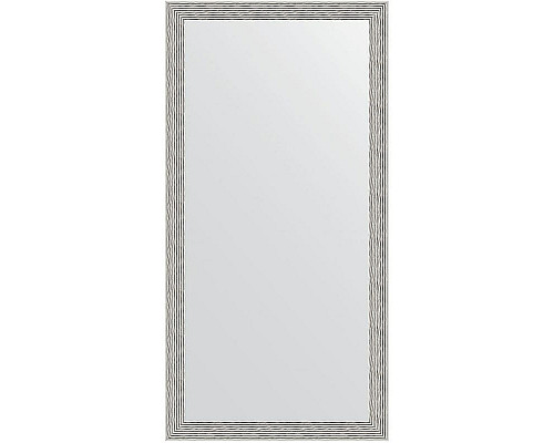 Купить Зеркало Evoform Definite 101х51 BY 3070 в багетной раме - Волна алюминий 46 мм в магазине сантехники Santeh-Crystal.ru