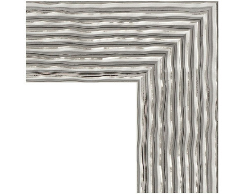 Заказать Зеркало Evoform Definite 100х80 BY 3281 в багетной раме - Волна хром 90 мм в магазине сантехники Santeh-Crystal.ru