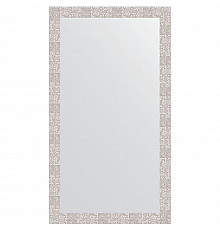 Зеркало Evoform Definite 136х76 BY 3307 в багетной раме - Соты алюминий 70 мм