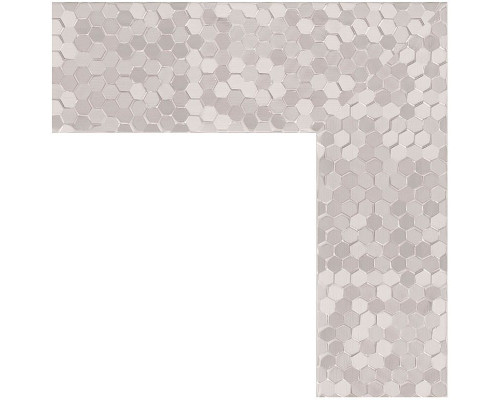 Приобрести Зеркало Evoform Definite 136х76 BY 3307 в багетной раме - Соты алюминий 70 мм в магазине сантехники Santeh-Crystal.ru