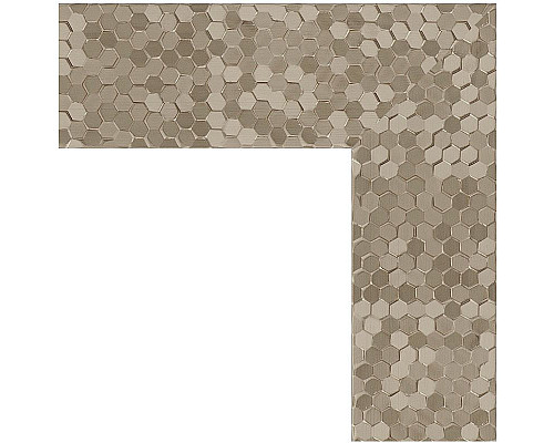 Заказать Зеркало Evoform Definite 136х76 BY 3308 в багетной раме - Соты титан 70 мм в магазине сантехники Santeh-Crystal.ru