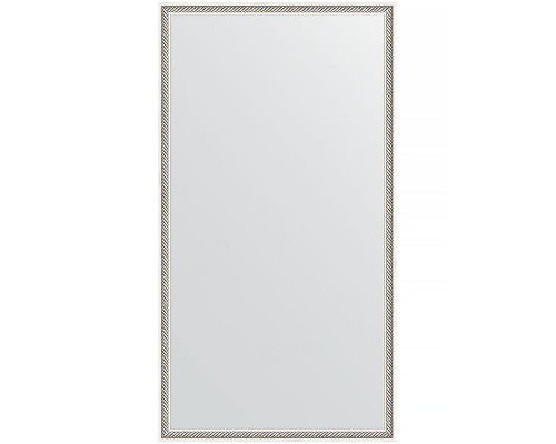 Заказать Зеркало Evoform Definite 108х58 BY 0725 в багетной раме - Витое серебро 28 мм в магазине сантехники Santeh-Crystal.ru