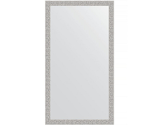 Купить Зеркало Evoform Definite 111х61 BY 3196 в багетной раме - Мозаика хром 46 мм в магазине сантехники Santeh-Crystal.ru
