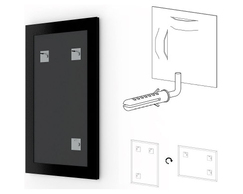 Заказать Зеркало Evoform Definite 150х70 BY 0766 в багетной раме - Клен 37 мм в магазине сантехники Santeh-Crystal.ru