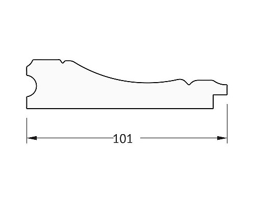 Купить Зеркало Evoform Definite 153х63 BY 3128 в багетной раме - Вензель серебряный 101 мм в магазине сантехники Santeh-Crystal.ru