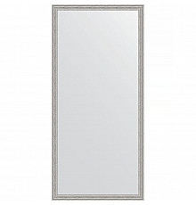 Зеркало Evoform Definite 151х71 BY 3326 в багетной раме - Волна алюминий 46 мм