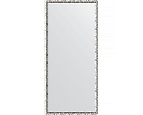 Купить Зеркало Evoform Definite 151х71 BY 3326 в багетной раме - Волна алюминий 46 мм в магазине сантехники Santeh-Crystal.ru