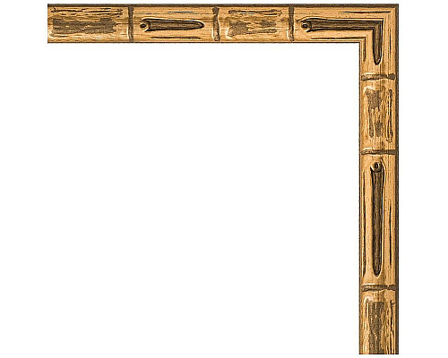 Заказать Зеркало Evoform Definite 147х67 BY 0763 в багетной раме - Золотой бамбук 24 мм в магазине сантехники Santeh-Crystal.ru