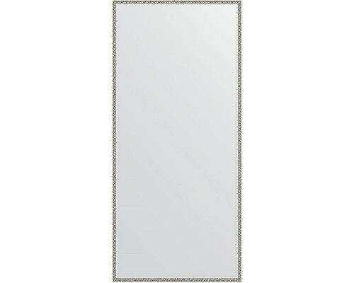 Приобрести Зеркало Evoform Definite 148х68 BY 0759 в багетной раме - Витое серебро 28 мм в магазине сантехники Santeh-Crystal.ru