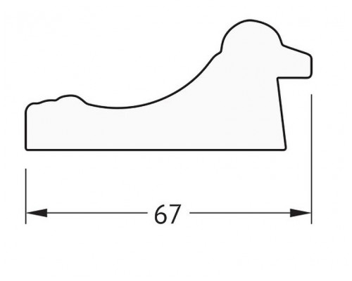 Купить Зеркало Evoform Definite 146х56 BY 1076 в багетной раме - Состаренное золото 67 мм в магазине сантехники Santeh-Crystal.ru