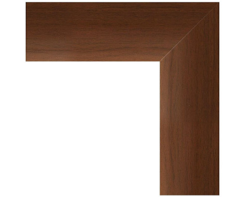 Приобрести Зеркало Evoform Definite 146х56 BY 1074 в багетной раме - Орех 65 мм в магазине сантехники Santeh-Crystal.ru