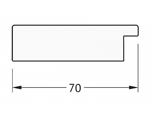 Купить Зеркало Evoform Definite 146х56 BY 3114 в багетной раме - Соты медь 70 мм в магазине сантехники Santeh-Crystal.ru