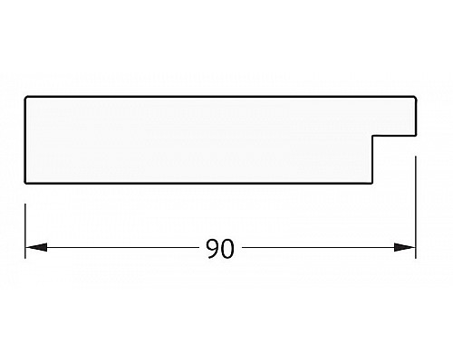 Купить Зеркало Evoform Definite 150х60 BY 3121 в багетной раме - Волна хром 90 мм в магазине сантехники Santeh-Crystal.ru