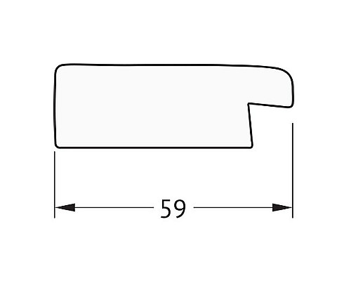 Заказать Зеркало Evoform Definite 144х54 BY 0718 в багетной раме - Травленое серебро 59 мм в магазине сантехники Santeh-Crystal.ru