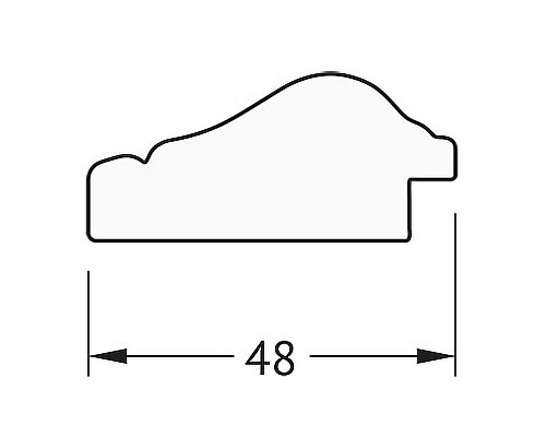 Заказать Зеркало Evoform Definite 142х52 BY 1066 в багетной раме - Алебастр 48 мм в магазине сантехники Santeh-Crystal.ru