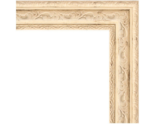 Приобрести Зеркало Evoform Definite 143х53 BY 1070 в багетной раме - Слоновая кость 51 мм в магазине сантехники Santeh-Crystal.ru