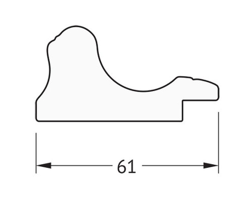 Заказать Зеркало Evoform Definite 144х54 BY 1073 в багетной раме - Золотой акведук 61 мм в магазине сантехники Santeh-Crystal.ru