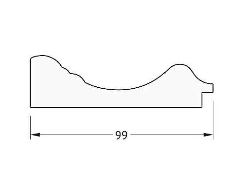 Купить Зеркало Evoform Definite 142х82 BY 3318 в багетной раме - Темный прованс 99 мм в магазине сантехники Santeh-Crystal.ru
