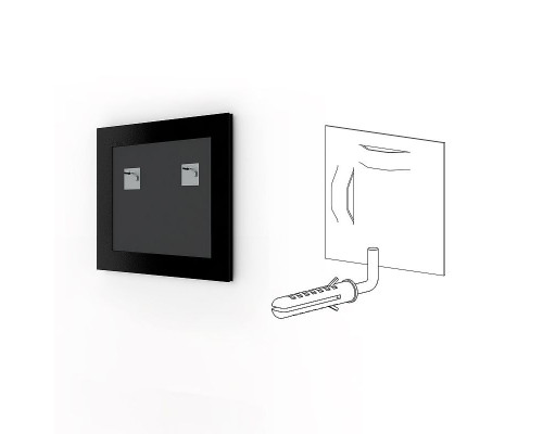 Приобрести Зеркало Evoform Definite 57х57 BY 0609 в багетной раме - Золотой бамбук 24 мм в магазине сантехники Santeh-Crystal.ru