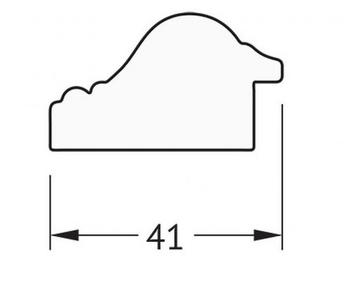 Приобрести Зеркало Evoform Definite 47х37 BY 1342 в багетной раме - Мельхиор 41 мм в магазине сантехники Santeh-Crystal.ru