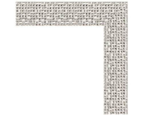 Купить Зеркало Evoform Definite 48х38 BY 3004 в багетной раме - Мозаика хром 46 мм в магазине сантехники Santeh-Crystal.ru