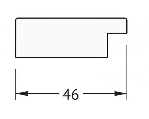Купить Зеркало Evoform Definite 48х38 BY 3006 в багетной раме - Волна алюминий 46 мм в магазине сантехники Santeh-Crystal.ru