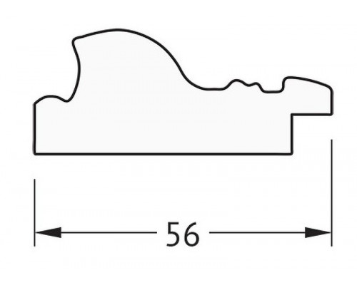Заказать Зеркало Evoform Definite 50х40 BY 3007 в багетной раме - Виньетка состаренное золото 56 мм в магазине сантехники Santeh-Crystal.ru