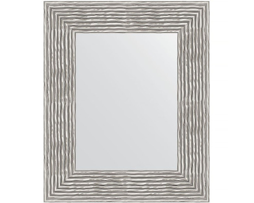 Купить Зеркало Evoform Definite 56х46 BY 3025 в багетной раме - Волна хром 90 мм в магазине сантехники Santeh-Crystal.ru