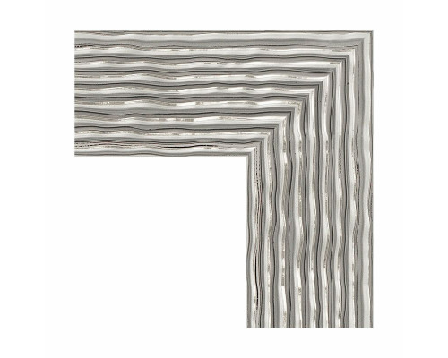 Купить Зеркало Evoform Definite 56х46 BY 3025 в багетной раме - Волна хром 90 мм в магазине сантехники Santeh-Crystal.ru