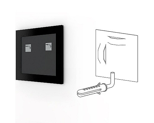 Приобрести Зеркало Evoform Definite 58х58 BY 0602 в багетной раме - Вишня 22 мм в магазине сантехники Santeh-Crystal.ru