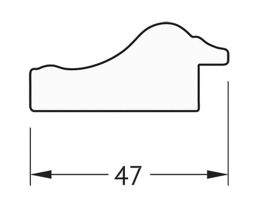 Купить Зеркало Evoform Definite 72х52 BY 0793 в багетной раме - Сусальное золото 47 мм в магазине сантехники Santeh-Crystal.ru