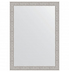 Зеркало Evoform Definite 71х51 BY 3038 в багетной раме - Волна алюминий 46 мм